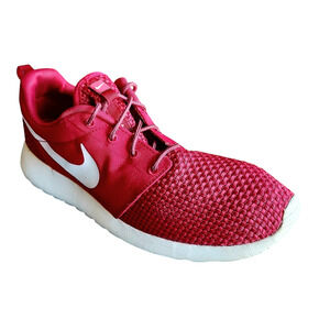 Nike Roche One SE Gym Red Men's Woven Knit White Swoosh Lightweight Comfort 10